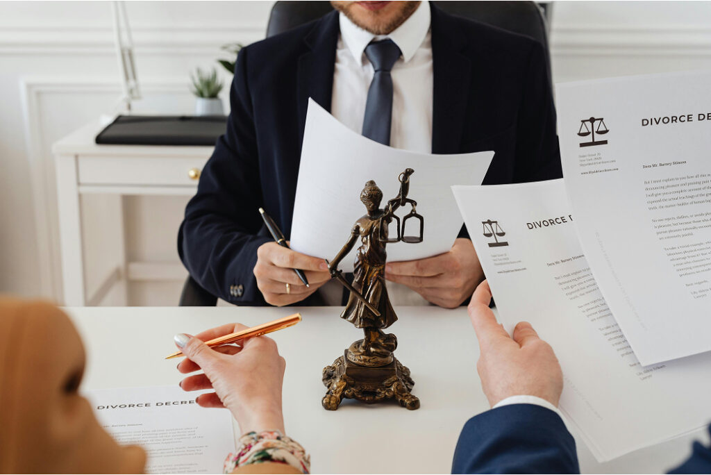 Lawyer preparing a will, providing expert Legal Services